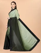 Chinon Solid Saree for Women 