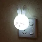 Immutable Rabbit LED Night Lamp Plug in Lamp Wall Socket Night Light Home Decoration ( White) Night Lamp  (White)