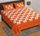 Cotton Rajasthani Jaipuri Double Bedsheet with 2 Pillow Covers 
