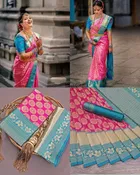 Jacquard Zari Woven Saree for Women 
