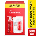 Cinthol Original Foam Body Wash 3X200 ml (1 Bottle + 2 Refill)