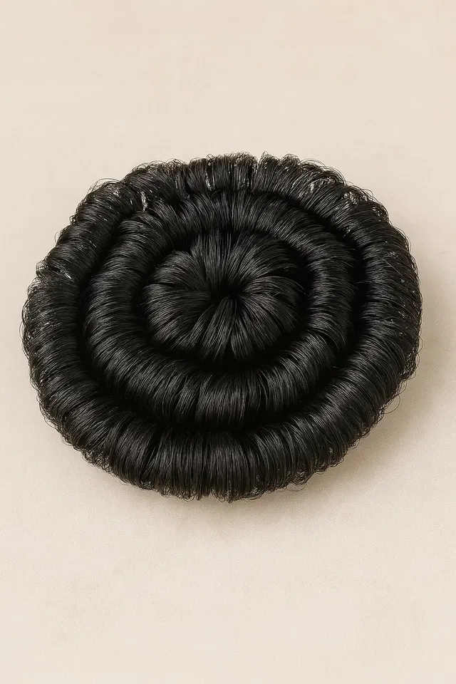 Synthetic Hair Bun for Women (Black)
