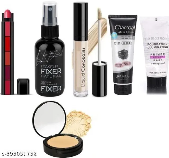 Face Makeup Combo (Multicolor, Set of 6)