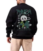 Round Neck Solid Sweatshirt for Men 