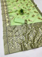 Chanderi Cotton Zari Woven Saree for Women 