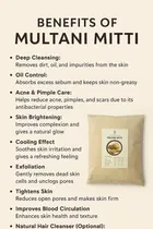 Multani Mitti Powder 200g, Rose Water 100ml, with brush 