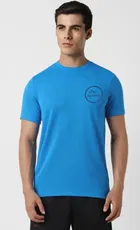 Round Neck Logo Print T-Shirt for Men 