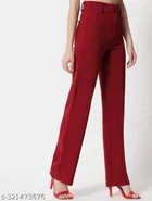 Cotton Blend Trouser for Women 