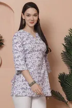 Cotton Printed Top for Women 