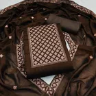 Vichitra Silk Unstitched Dress Material for Women 