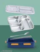 Magic Plus 3-Compartment Stainless Steel Insulated Tiffin Box 
