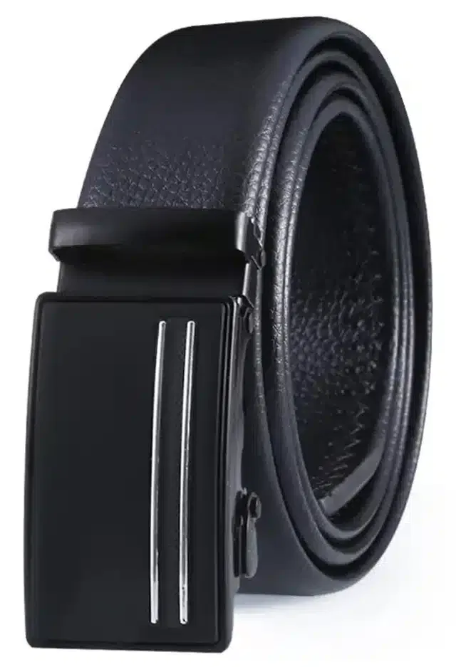 Synthetic Casual Belt for Men (Black)