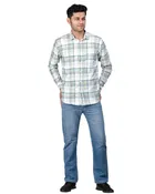 Poly Cotton Full Sleeves Chequered Shirt for Men 