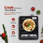 Immutable 2000 W crystal Tiles Induction Cooktop Push Button  