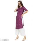 Crepe Printed Kurti for Women 