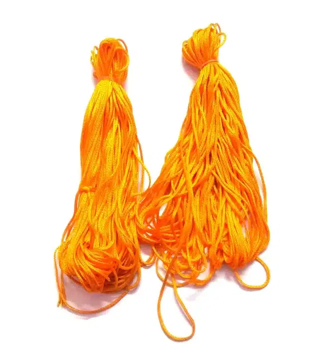 Religious Cotton Thread (Pack of 2) (Orange, 25 m)