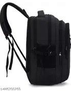 Polyester Backpack for Men & Women, Black