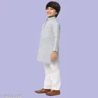 Cotton Blend Kurta with Pyjamas for Boys 
