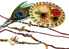 Combo of 4 Pcs Rakhi with 4.5 inch Plate 