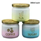 Afast Premimum Designed Tea,Coffee, Sugar Jar  -Set of 3