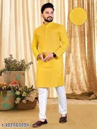 Striped Mandarin Neck Kurta for Men 