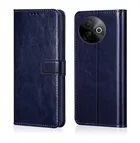 Artificial Leather Flip Cover for Vivo V2443 / Vivo_Y39 5G (Blue)