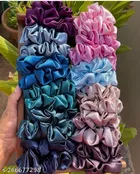 Scrunchies for Women, Pack of 12 