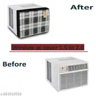 KANUSHI industries® 100% Waterproof And Dustproof Window Front AC Cover 1.5 to 2.0 Ton Capacity 