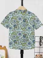 Cotton Printed Shirt For Boys, Mint green 