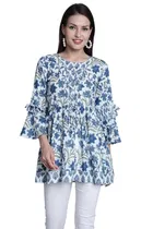 Cotton Printed Top for Women 