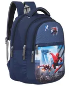 Polyester Backpack for Kids (Navy Blue, 25 L)