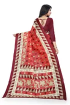 Khadi Silk Printed Saree for Women 