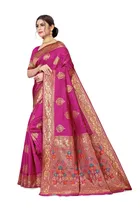 Jacquard Embellished Saree for Women 