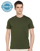 Round Neck Solid T-Shirt for Men 