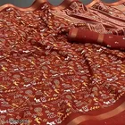 Silk Printed Saree for Women, Red 