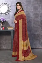 Georgette Printed Saree for Women 