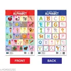 Bookford Publications My Small Chart – Alphabet, Numbers & Action Words | Set of 3 Educational Charts for Kids | Fun Learning Tools for Toddlers and Preschoolers