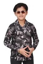 Full Sleeves Printed Shirt for Boys (Multicolor, 5-6 Years)