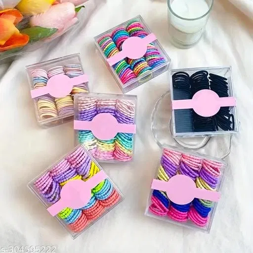 Rubber Band Scrunchies for Women (Multicolor, 1 Pc)