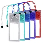 Rasu 3 Layers Waterproof Sealed Transparent Mobile Bag Cover For Protection In Rain & Swimming (Pack Of 5) (Multicolor) (R-152)