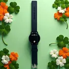 Silicone Strap Round Digital Watch for Men 