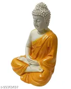 Resin Handicrafted Meditating Buddha Idol 