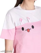 Nylon T-shirt for Women, Multicolour 