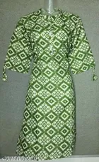 Cotton Blend Printed Kurti for Women 