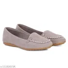 Loafers for Women (Grey, 3)