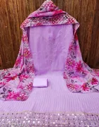 Embroidered Unstitched Suit for Women 