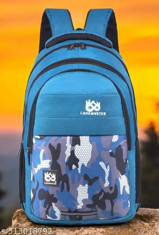 Polyester Backpack for Men & Women, Blue