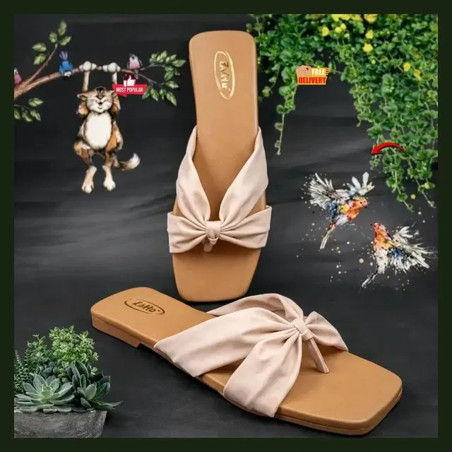 Slippers for Women, Cream (8)