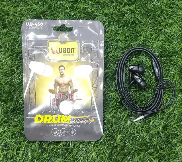 Ubon Ub-450 Champ Drum Series Champ Wired Earphone (Black)