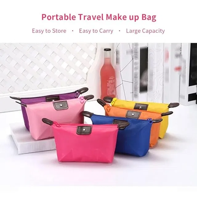 Foldable Travel Cosmetics Storage Bag (Assorted, Pack of 3)